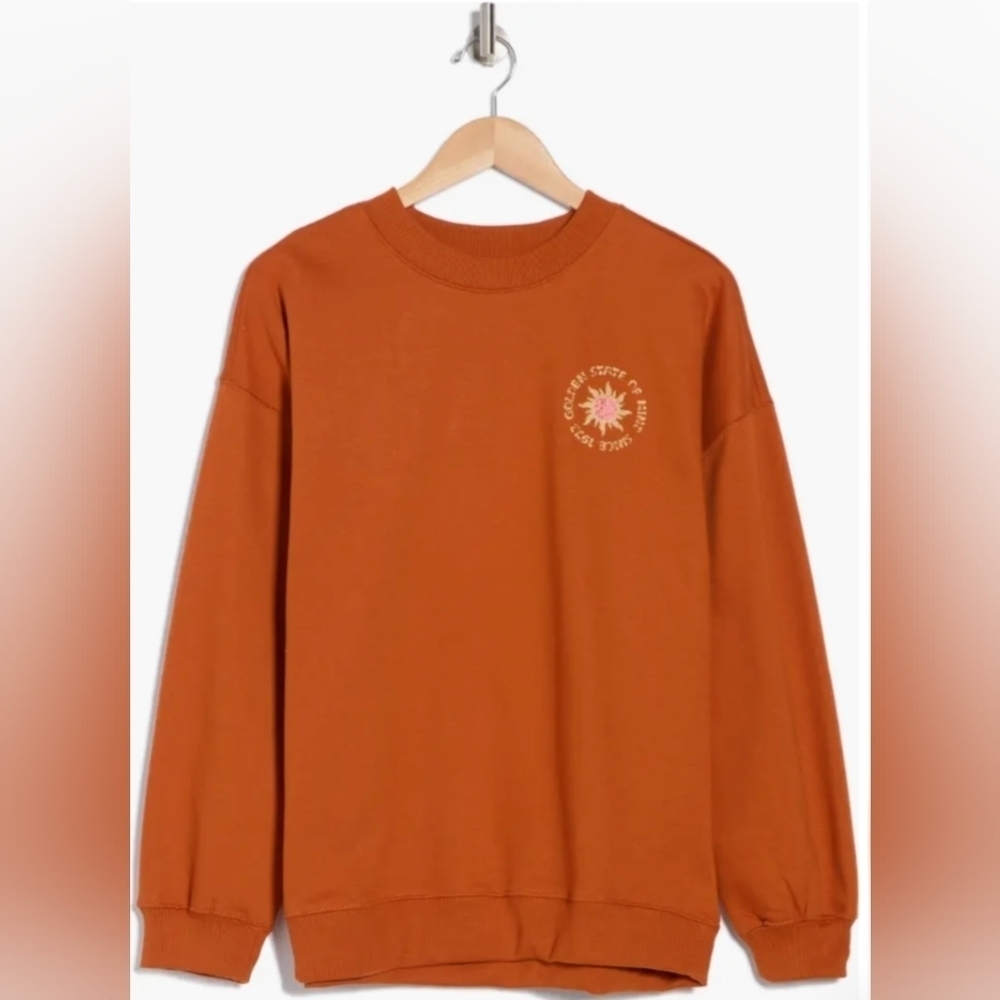 Billabong Boyfriends Back Sweatshirt, Color Tobacco Brown Size S